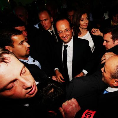 Alexandre Benalla with President Francois Hollande