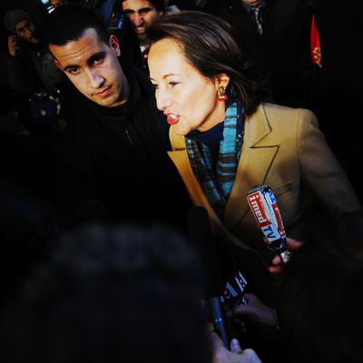 Alexandre Benalla with Segolene Royal